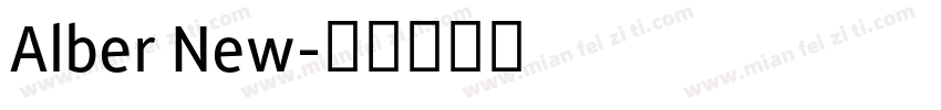 Alber New字体转换